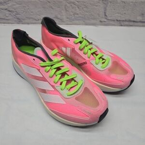 Women's Size 7.5  Adidas Adizero Boston 11 Running Casual Shoe Pink White GX6656